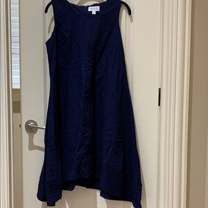 EILEEN FISHER Navy Sleeveless Dress